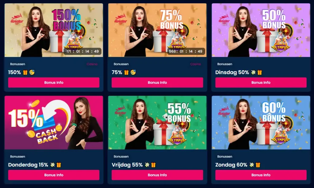 Bonuspagina van DelOro Casino